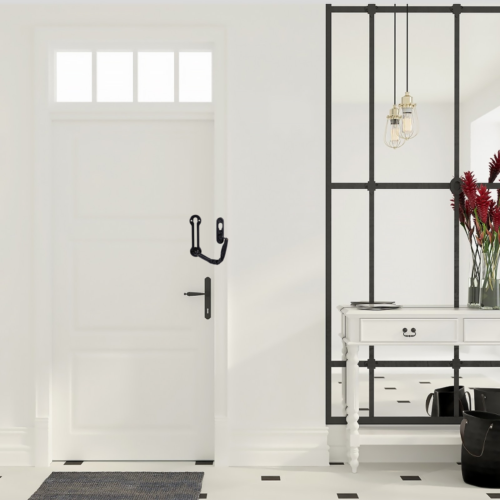 2個入り、防犯用ドアチェーンラッチ、ステンレス製、家庭、オフ - Security Chain Door のレビューと価格