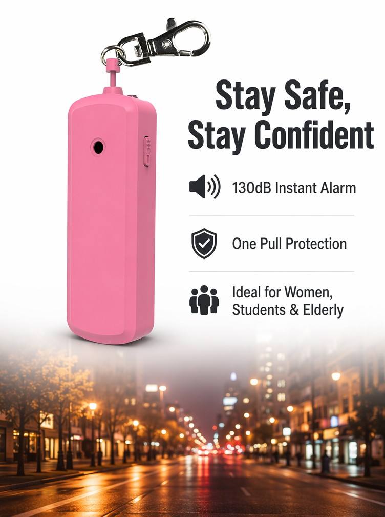 ポータブル 130dB 抗オオカミ警報器個人用自己防衛セキュ - Personal Alarm Keychain のレビューと価格